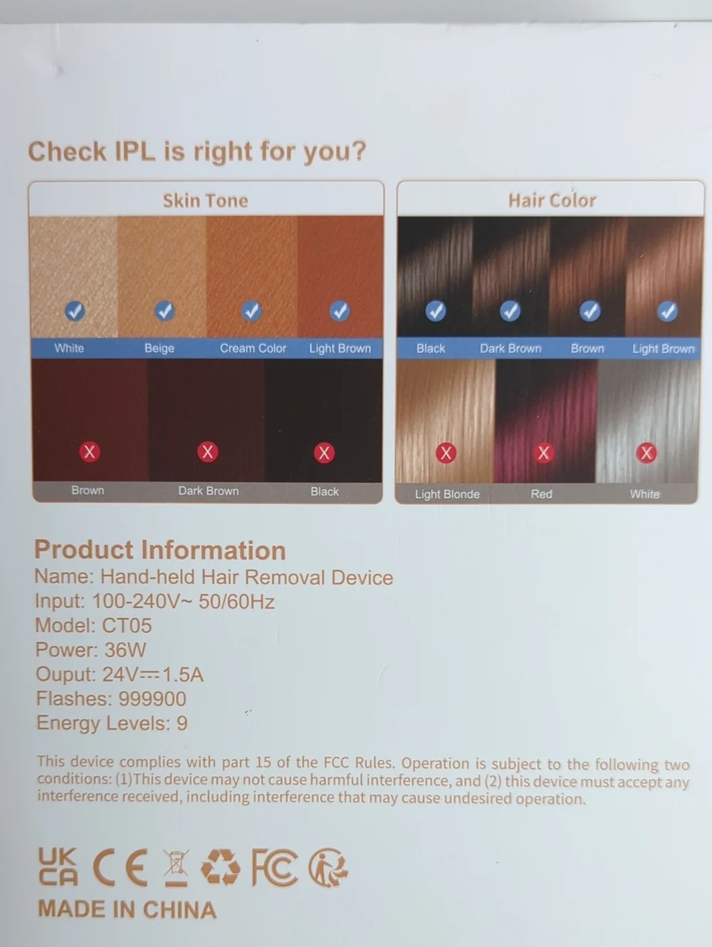 IPL Handheld Hair Removal Device - Picture 5 of 5